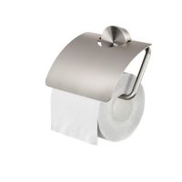 Toiletrolhouder met klep Geesa Opal RVS geborsteld Geesa