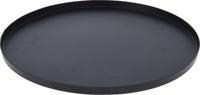Onderbord metaal dia 30cm zwart
