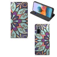 Xiaomi Redmi Note 10 Pro Smart Cover Purple Flower