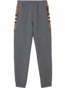 Burberry pantalon de jogging à carreaux - Gris