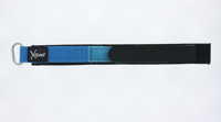 Horlogeband Universeel KLITTENBAND 412R Onderliggend Klittenband Lichtblauw 14-16mm variabel