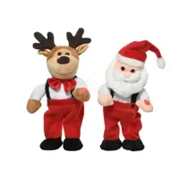 Kerstpop Rendier en Kerstman met Muziek en Beweging Kerstpop Rendier en Kerstman met Muziek en Beweging