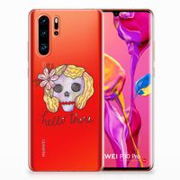 Silicone Back Case Huawei P30 Pro Boho Skull - thumbnail