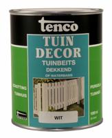 Tuindecor dekkend wit 1l verf/beits - Tenco