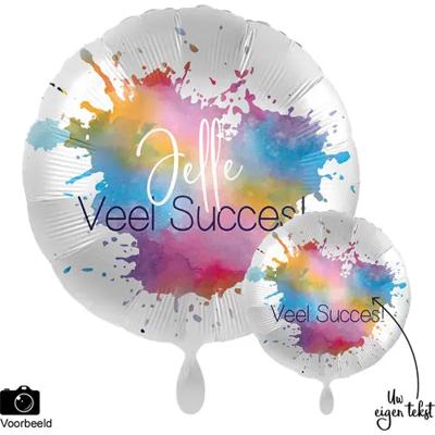 'Ballon 'Veel Succes' met eigen tekst' kopen? | FOR YOU GIFTS