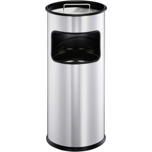Durable Standascher 333023 Asbak 17 l Staal (Ø x h) 260 mm x 62 cm Zilver (metallic) Met asbak 1 stuk(s)