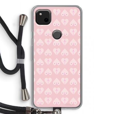 Ass 'n Titties: Pixel 4a Transparant Hoesje met koord