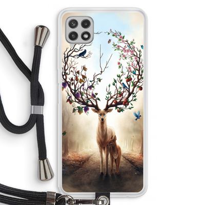 Seasons Change: Samsung Galaxy A22 4G Transparant Hoesje met koord