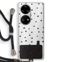 Kleine kattenkopjes: Huawei P50 Pro Transparant Hoesje met koord