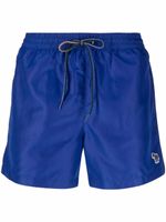 Paul Smith short de bain à patch logo - Bleu