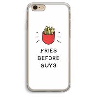 Fries before guys: iPhone 6 Plus / 6S Plus Transparant Hoesje