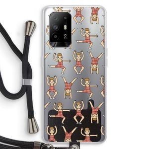Gymboys: Oppo A94 5G Transparant Hoesje met koord