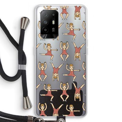 Gymboys: Oppo A94 5G Transparant Hoesje met koord