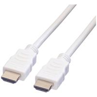 VALUE HDMI High Speed Cable met Ethernet M-M, wit, 3 m - thumbnail