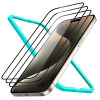 iPhone 15 Pro Tempered-Glass Screen Protector Set - 3 Screen Protectors