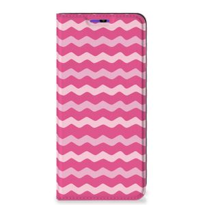 Samsung Galaxy A22 4G | M22 Hoesje met Magneet Waves Pink