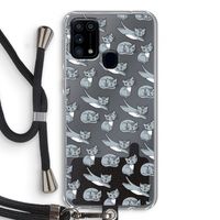 Poezen: Samsung Galaxy M31 Transparant Hoesje met koord Poezen: Samsung Galaxy M31 Transparant Hoesje met koord