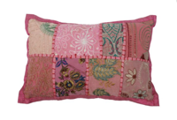 Kussen India Patchwork 30x20cm in 6 kleuren.