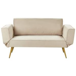 Beliani - SAARELA - Slaapbank - Beige - Polyester