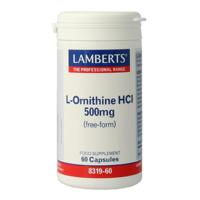 Lamberts L-Ornithine 500mg 60 Vegetarische capsules
