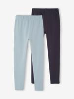 Set van 2 leggings voor meisjes antraciet Set van 2 leggings voor meisjes antraciet