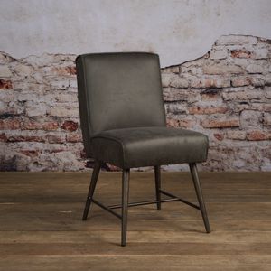 Tower Living Eetkamerstoel 'Belmonte', kleur grijs
