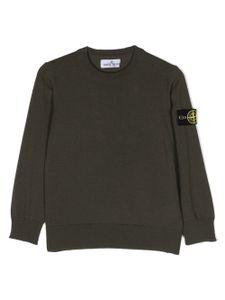 Stone Island Junior sweat à motif Compass - Vert