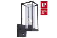 Lutec Sensor wandlampFlair zwart - reddot award - 5288802012