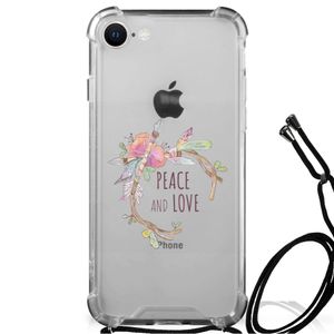 iPhone SE 2022 | 2020 | 8 | 7 Stevig Bumper Hoesje Boho Text