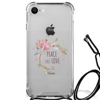 iPhone SE 2022 | 2020 | 8 | 7 Stevig Bumper Hoesje Boho Text - thumbnail