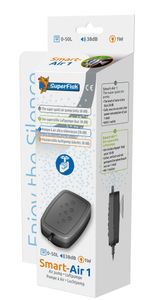 Superfish Smartair 1 - Stille Aquarium Luchtpomp tot 50L, Energie-efficiënt met Eenvoudige Installatie