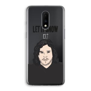 Let It Snow: OnePlus 7 Transparant Hoesje