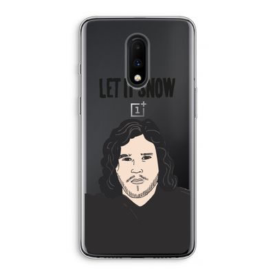 Let It Snow: OnePlus 7 Transparant Hoesje