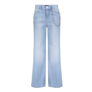 Frankie & Liberty Meisjes jeans broek wide leg - Attitude - Midden blauw denim