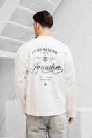 Jorcustom Handscript Longsleeve T-Shirt Heren Wit - Maat XL - Kleur: WitZwart | Soccerfanshop