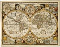 Historische wereldkaart Wereld antiek 1651 | 91 x 70 cm | Freytag & Berndt