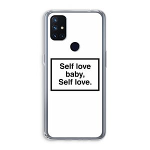 Self love: OnePlus Nord N10 5G Transparant Hoesje