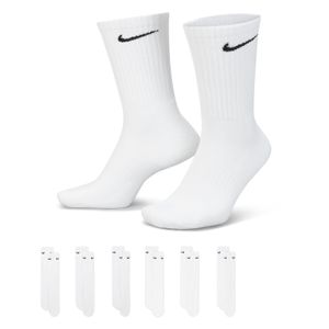 Nike Everyday Cushioned Sportsokken 6-Pack Wit Zwart