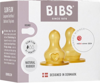 BIBS Slow Flow 0+ Maanden Flessenspenen