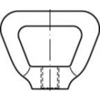 TOOLCRAFT TO-5454792 Kooimoeren M6 80704 Messing 10 stuk(s)