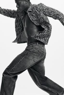 Jacquard herenoverhemd - GREEN - M