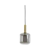 Light&living Hanglamp Ø16x26 cm LEKAR antiek brons+smoke glas - thumbnail