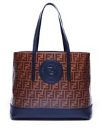 Fendi Pre-Owned sac porté épaule Zucca - Marron