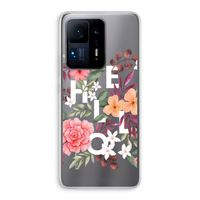 Hello in flowers: Xiaomi Mi Mix 4 Transparant Hoesje