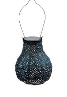 Solar lampion bulb ikat 16 cm petrol - Lumiz - thumbnail