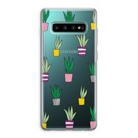 Sanseveria: Samsung Galaxy S10 Plus Transparant Hoesje