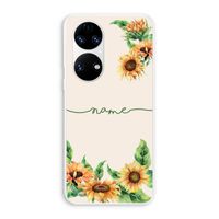 Zonnebloemen: Huawei P50 Transparant Hoesje