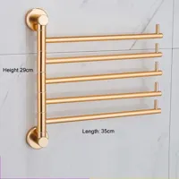 Vouwbaar Handdoekrek | 35-40 cm | Aluminiumlegering | Goud of Messing