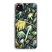 Tropical Palms Dark: Google Pixel 4a 5G Transparant Hoesje