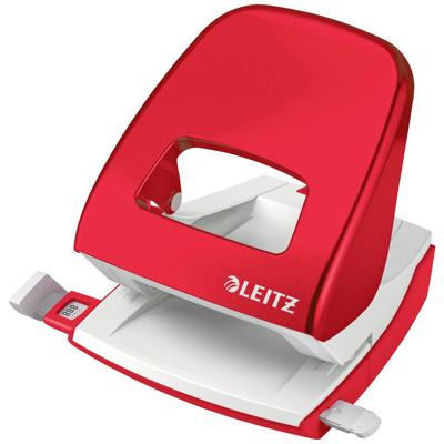 Leitz 50082026 Bureauperforator Rood-wit Instelformaat (max.): DIN A4 30 vel (80 g/m²)